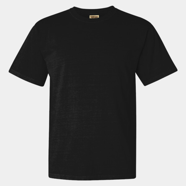 1717 Comfort Colors Heavyweight Ring Spun Tee Bay front view for custom printing