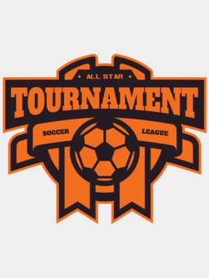 Tournament Soccer league logo template