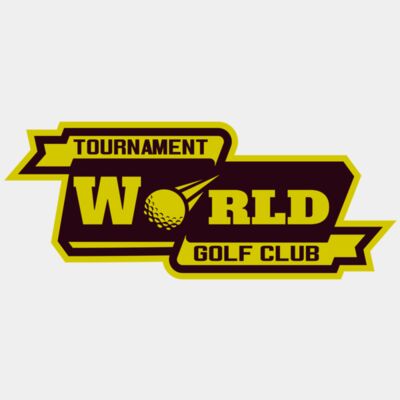 World Tournament Golf club logo template Thumbnail