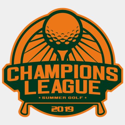 Champions League Summer Golf logo template Thumbnail