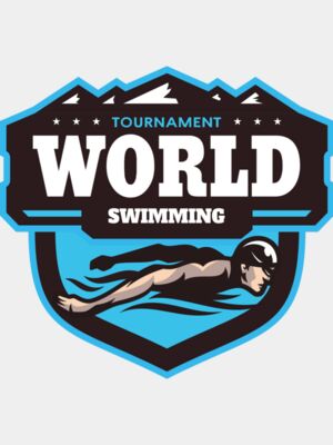 World Tournament Swimming logo template
