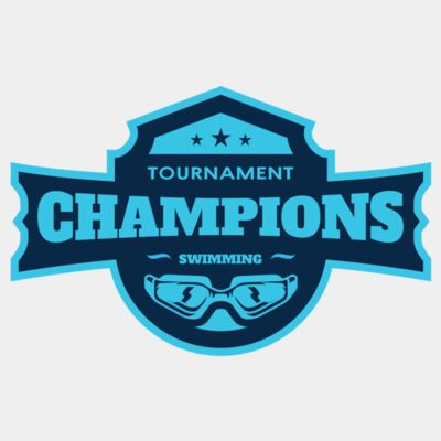Champions Tournament Swimming logo template Thumbnail