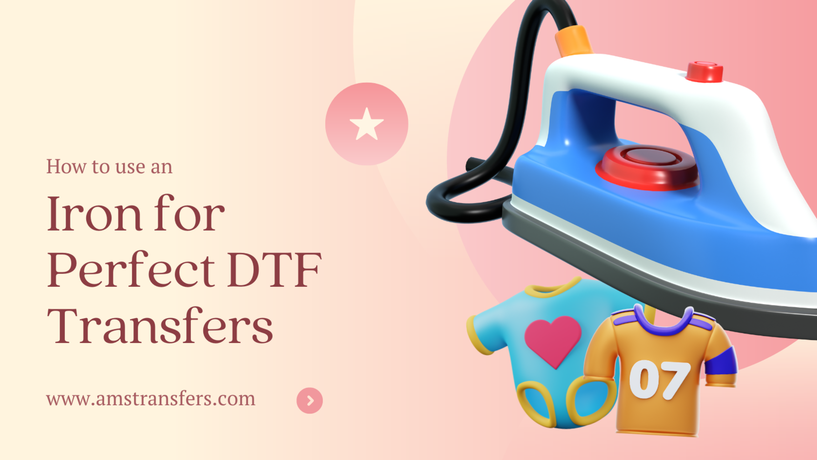 how to use an iron for dtf transfers