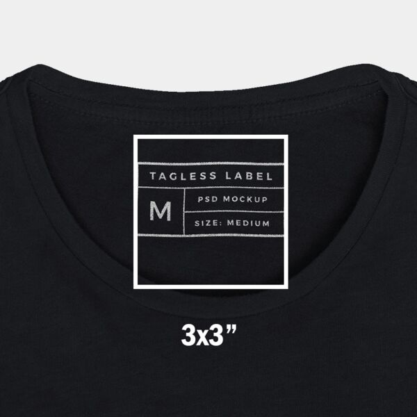 Glow in The Dark 1 Color Transfer Neck Label / Tag 9 Designs Per Sheet Thumbnail