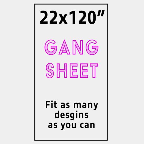 Full Color DTF Gang Sheet 22x120" Thumbnail