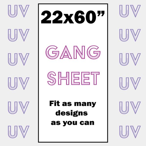 UV DTF Gang Sheet 22x60" Thumbnail