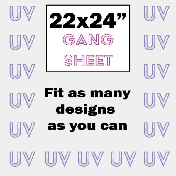 UV DTF Gang Sheet 22x24" Thumbnail