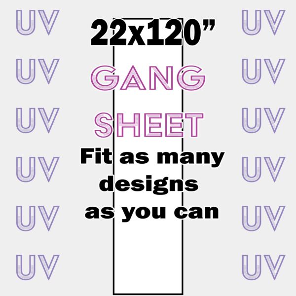 UV DTF Gang Sheet 22x120" Thumbnail