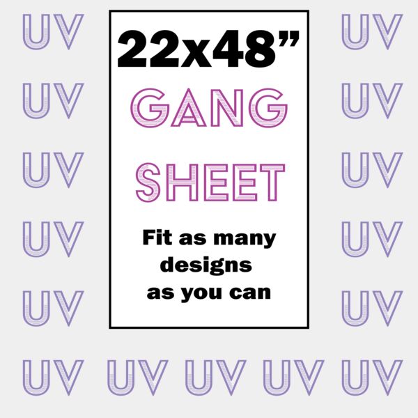 UV DTF Gang Sheet 22x48" Thumbnail
