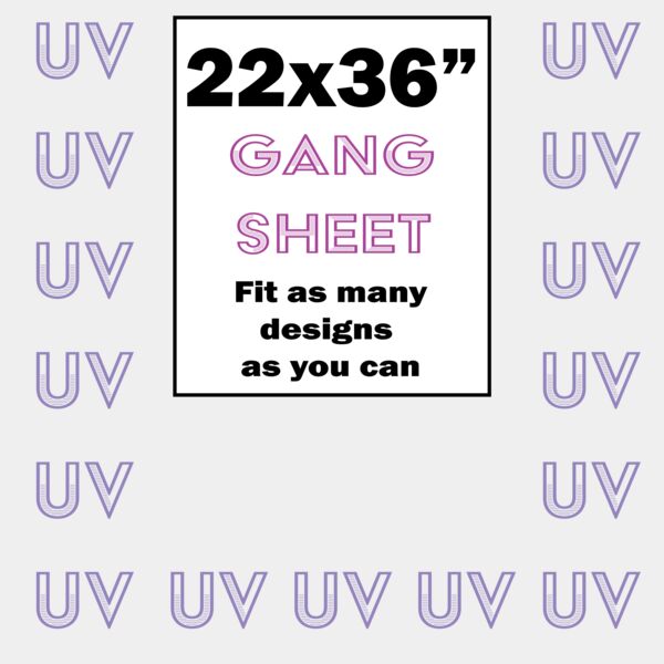UV DTF Gang Sheet 22x36" Thumbnail